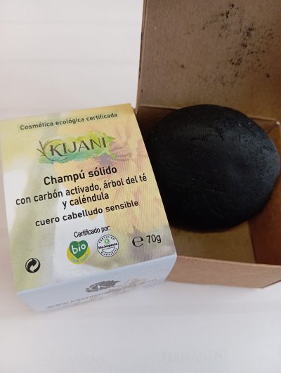Champú Ayurveda, cuero cabelludo sensible con carbón activado