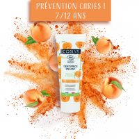 Dentífrico infantil ecológico, anti-caries melocotón de Coslys 50ml