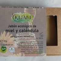 Jabón sólido ecológico de karité, miel y caléndula.