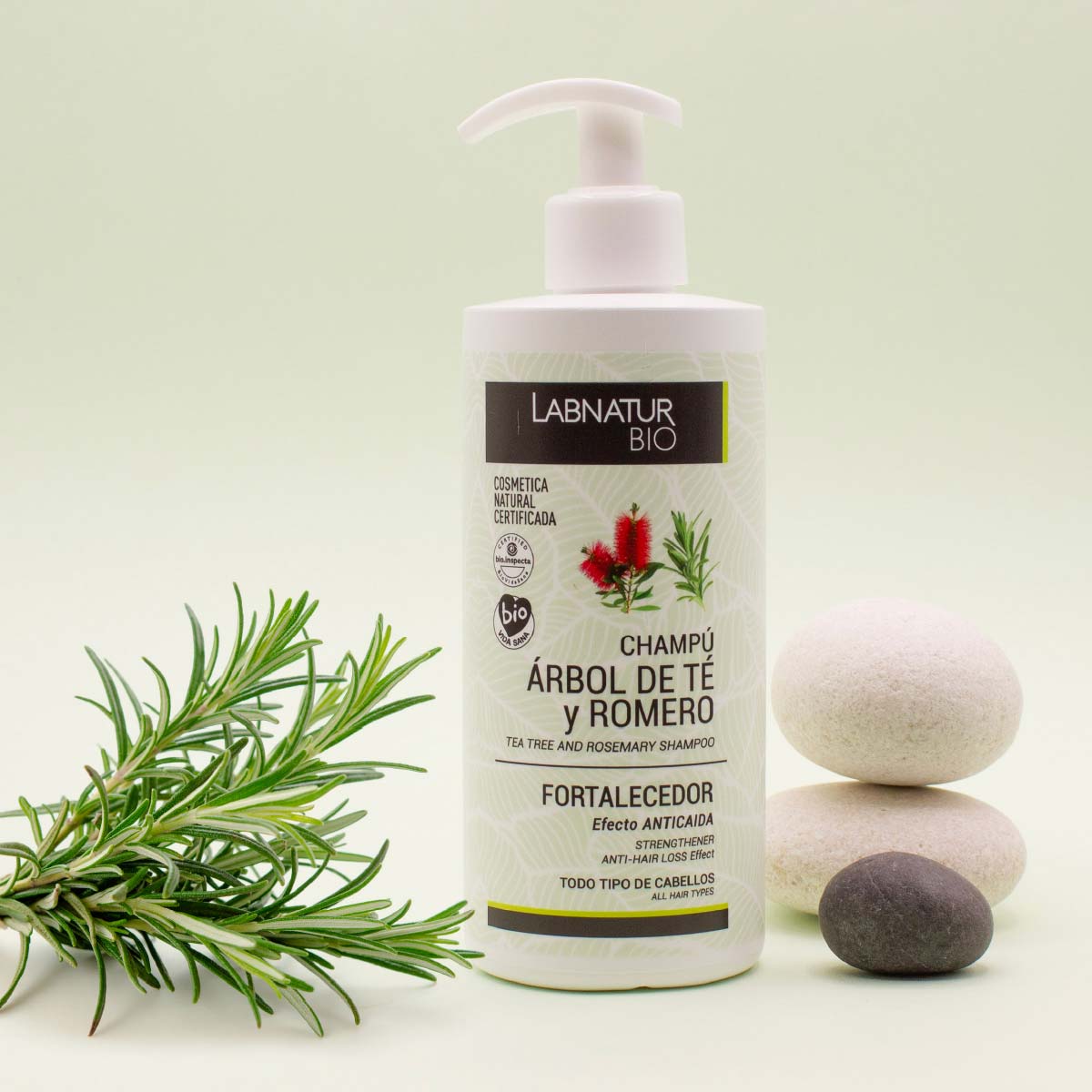 Novedad! Champú Fortalecedor Árbol de Té y Romero 450ml Labnatur Bio
