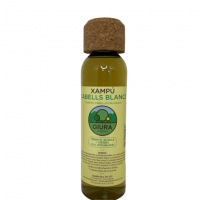 Champú ecológico suave para cabello blanco o con canas.