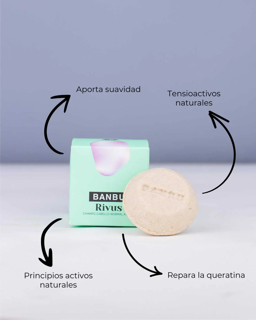 Champú Sólido ECO Hidratante cuero cabelludo Normal y Seco RIVUS